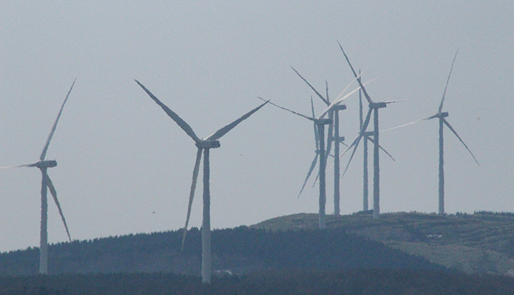 今日から増幌地区で天北ウィンドファームの風車稼動 稚内プレス社