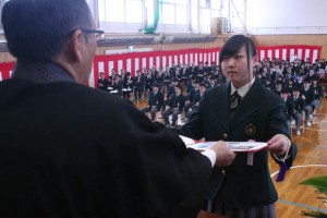 大谷高の卒業式